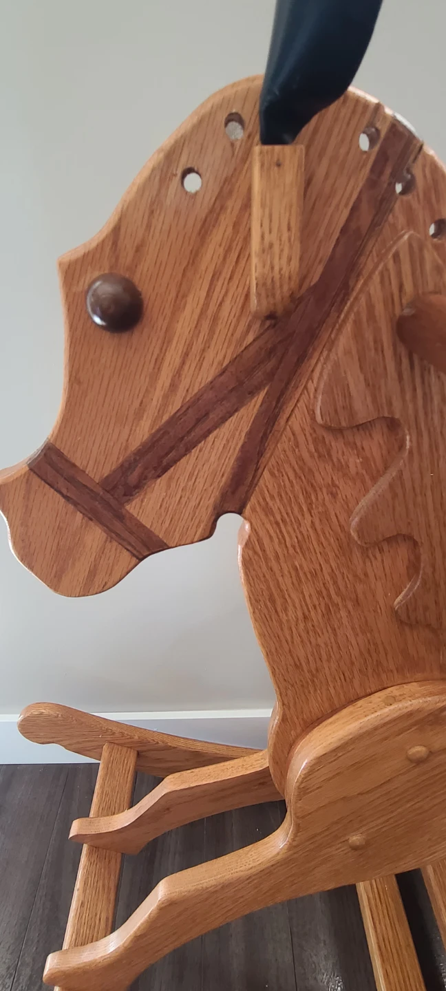 Wooden Rocking Horse Toy Hand Made - photo 3
