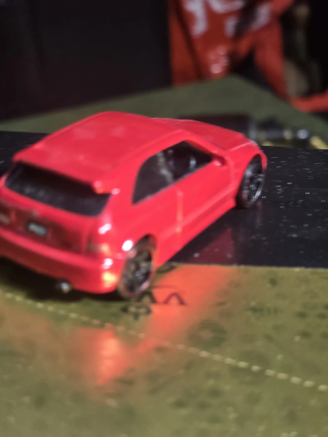 Red Hatchback Toy Car