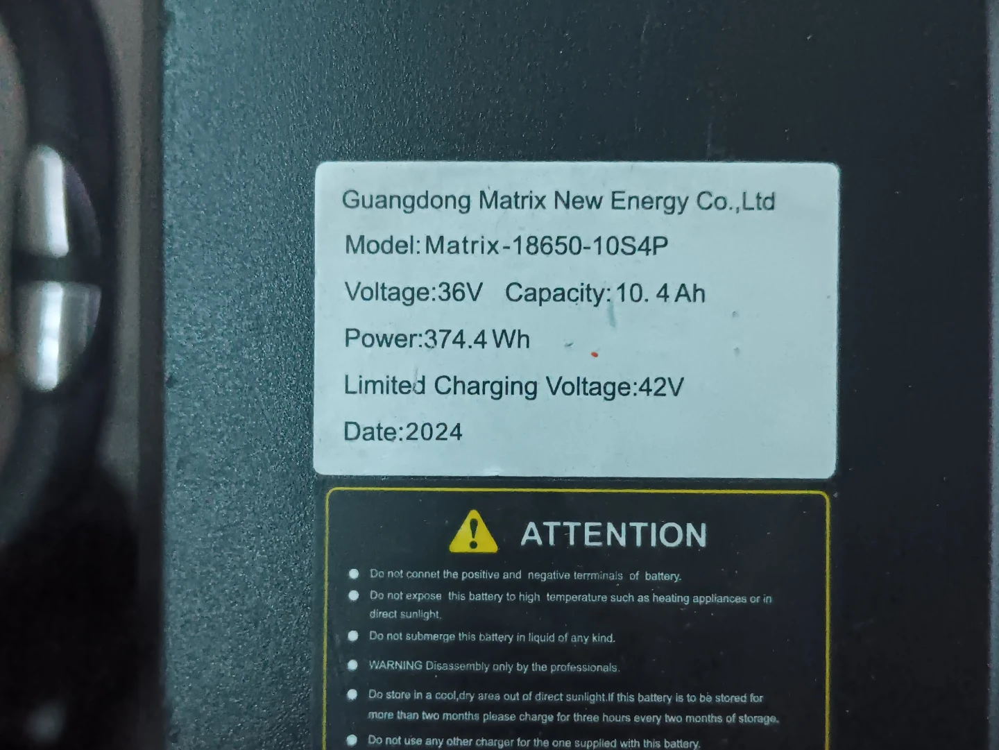 CyCrow Electric Bike Battery v36 - photo 3