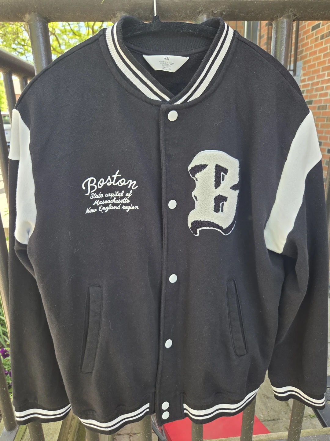 H&M Boston Varsity Bomber Jacket