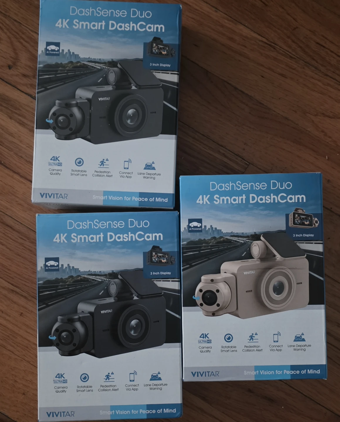Vivitar DashSense Duo 4K Smart DashCam 35 each