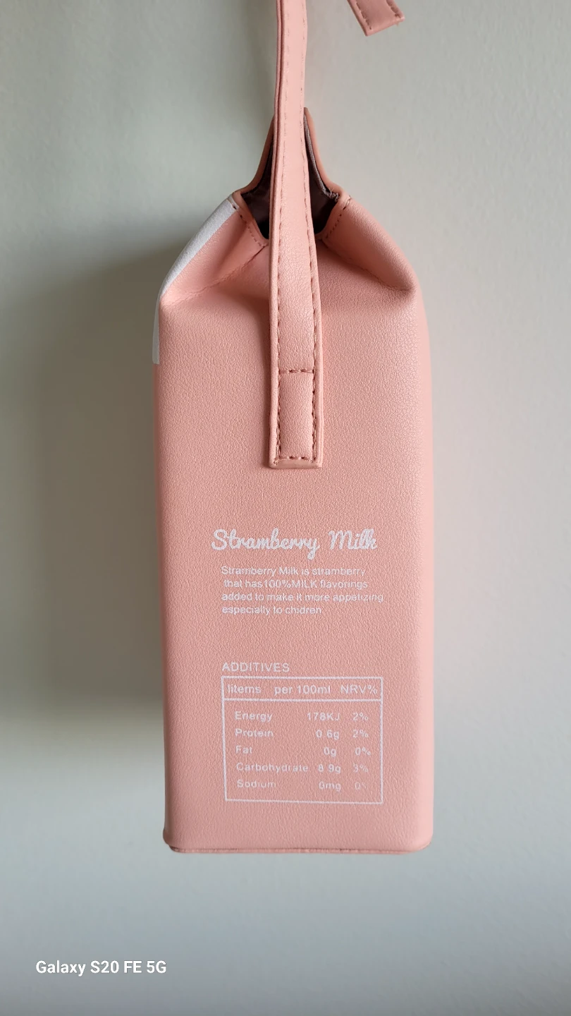 Strawberry Milk Carton Mini Bag - photo 2