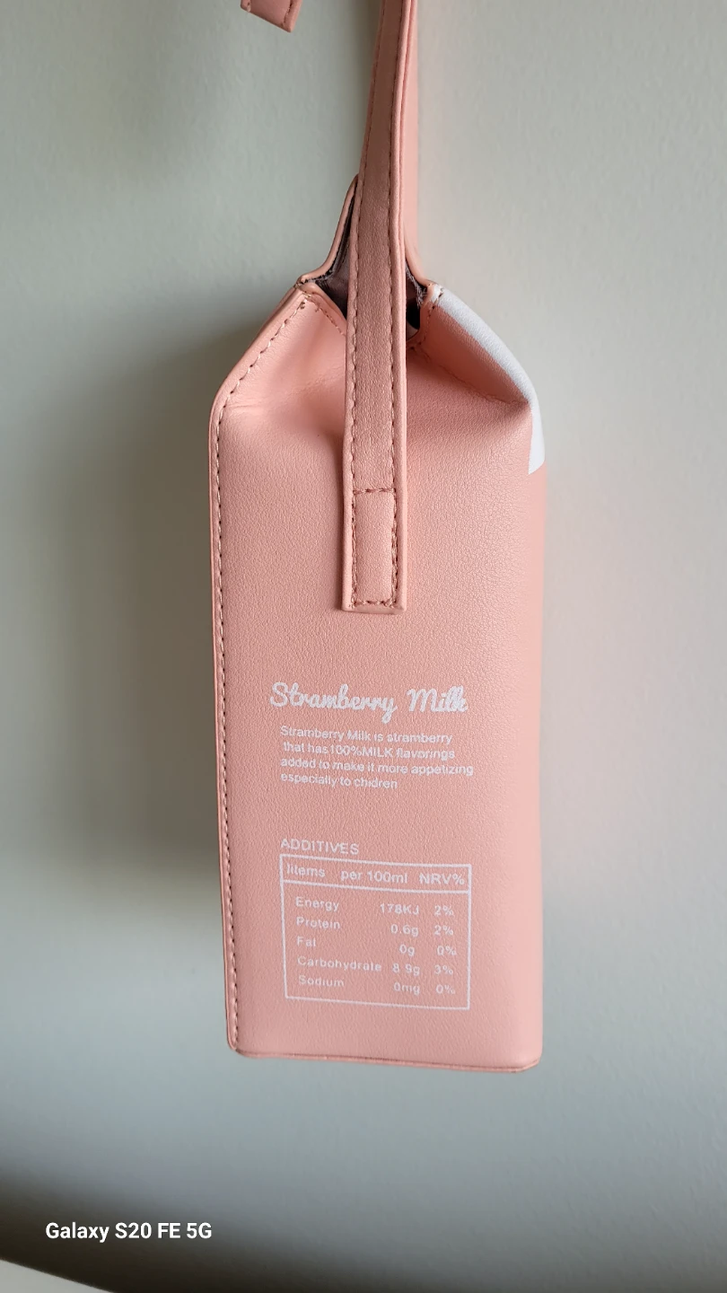 Strawberry Milk Carton Mini Bag - photo 3