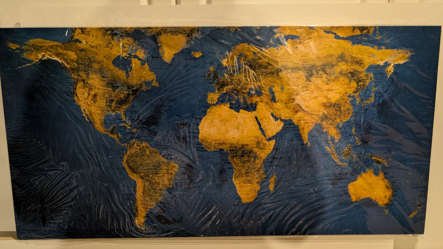 World Map Canvas Wall Art - photo 2