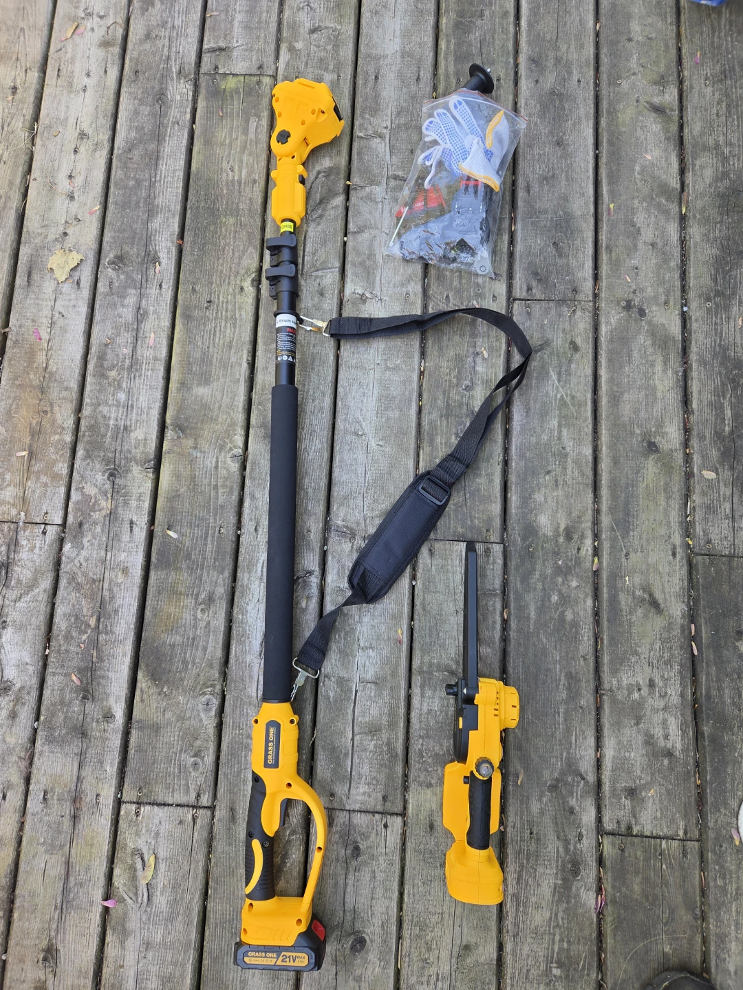 2-in-1 Cordless Pole Saw & Mini Chainsaw 21V Tested & Working