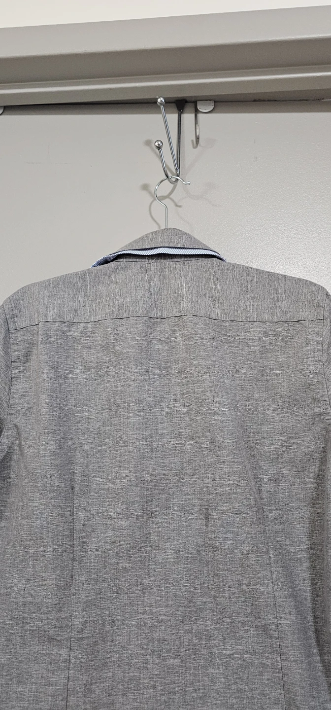 DUDALINA Slim Fit Long Sleeve Shirt - Grey - photo 4