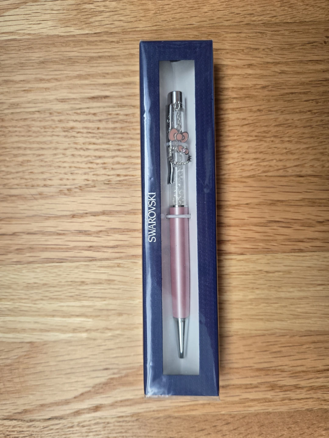 NEW in box Swarovski Hello Kitty Pink Crystal Ballpoint Pen - photo 2