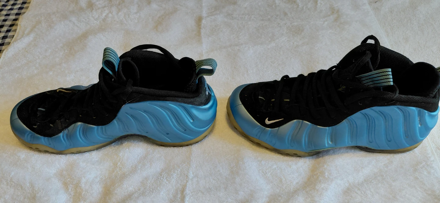 Nike Air Foamposite One Blue Basketball Shoes - photo 2