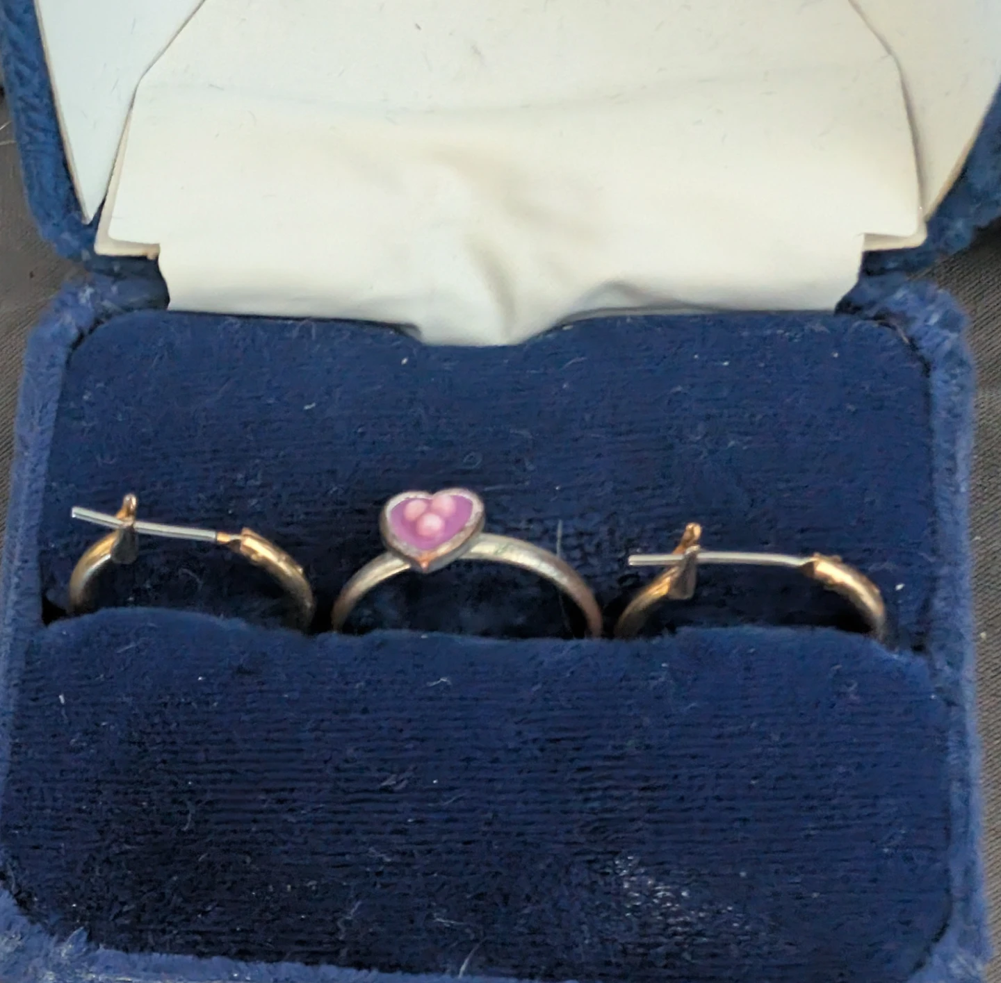 Costume jewelry 10 earrings,ring,2 necklaces - photo 4