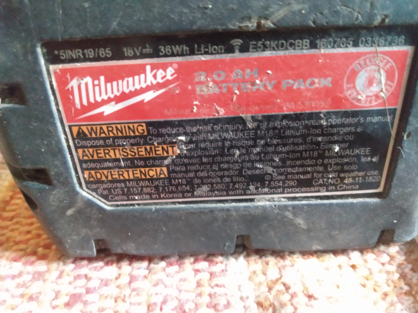 Milwaukee REDLITHIUM 2.0 Ah Battery Pack - photo 2