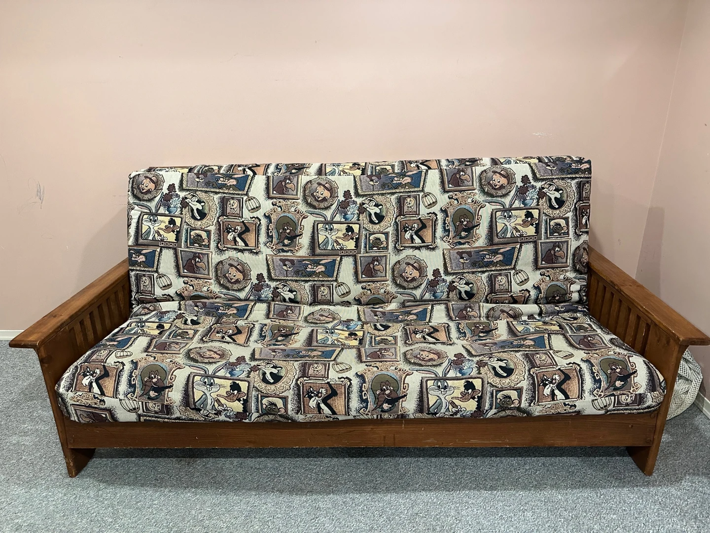 Futon Sofa with Cartoon Print Mattress