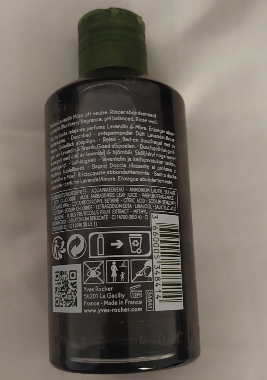 Yves Rocher Lavandin Blackberry Relaxing Bath & Shower Gel 200ml - photo 3