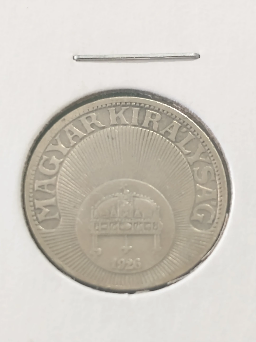 Beautiful 1926 Hungary 10 Filler Coin - photo 2