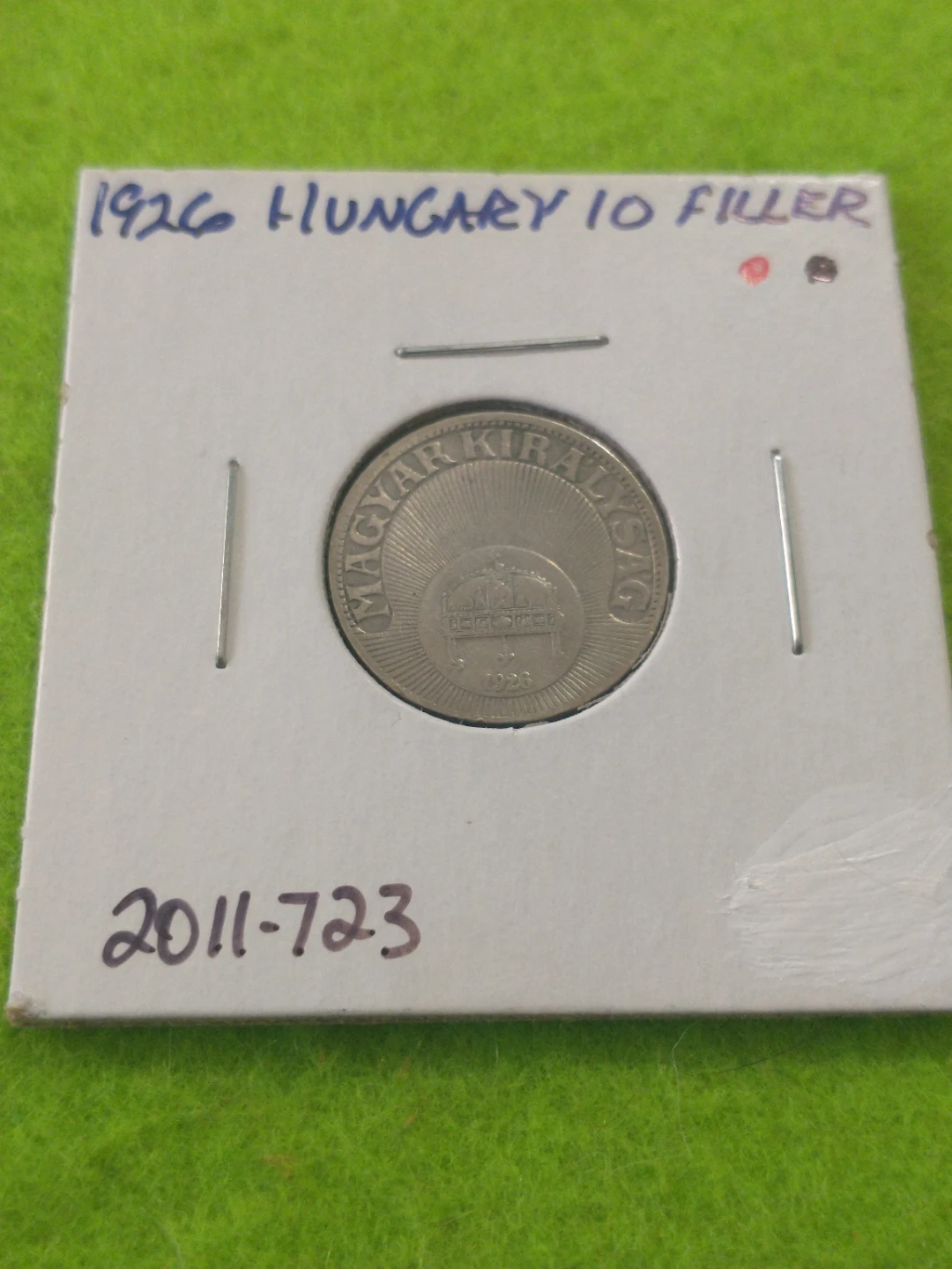 Beautiful 1926 Hungary 10 Filler Coin - photo 5