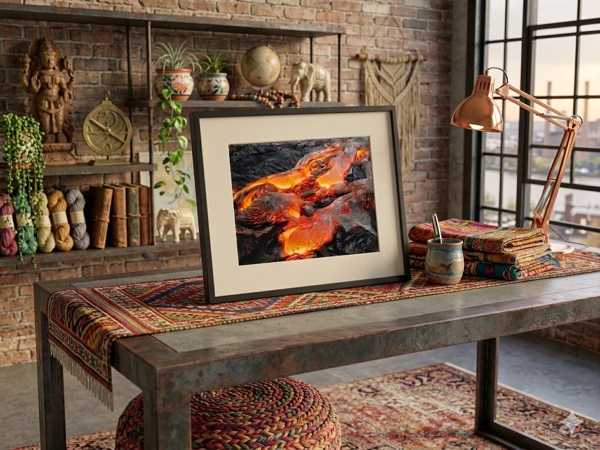 Stunning Signed Lava Art: "Kalapana Flow" by Tradlen Wong - photo 3