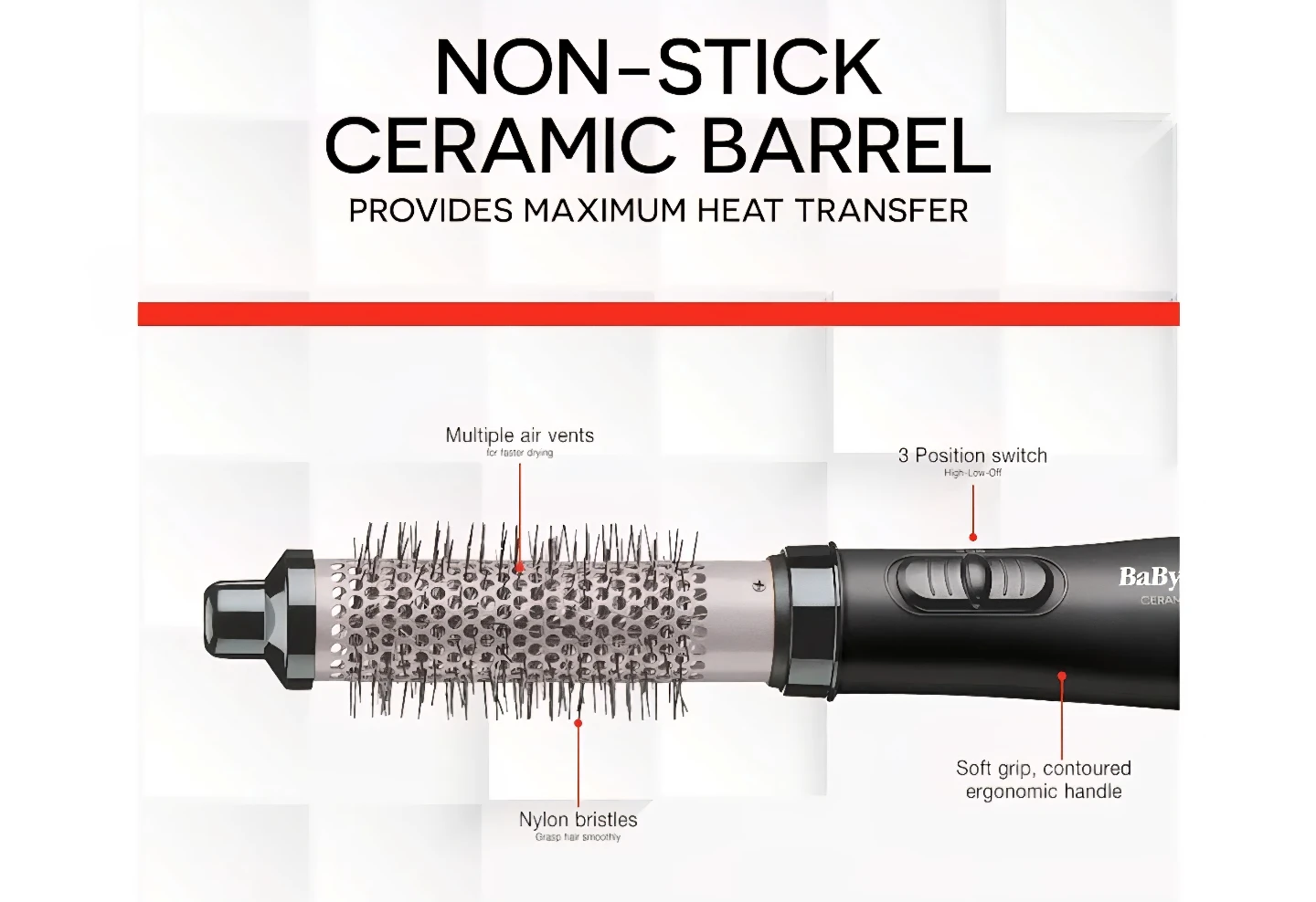 BaBylissPRO Ceramic Xtreme Professional Hot Air Styler 1" (25mm) - photo 2