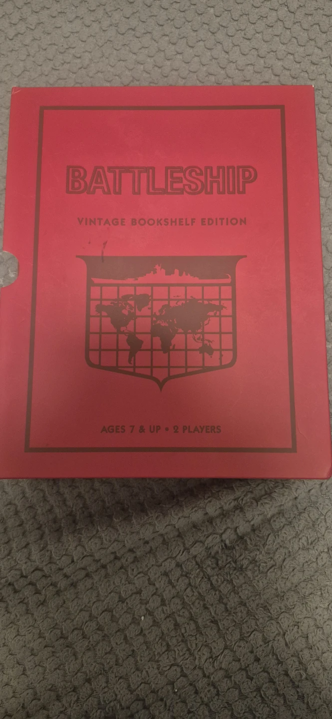Battleship Vintage Bookshelf Edition Board Game