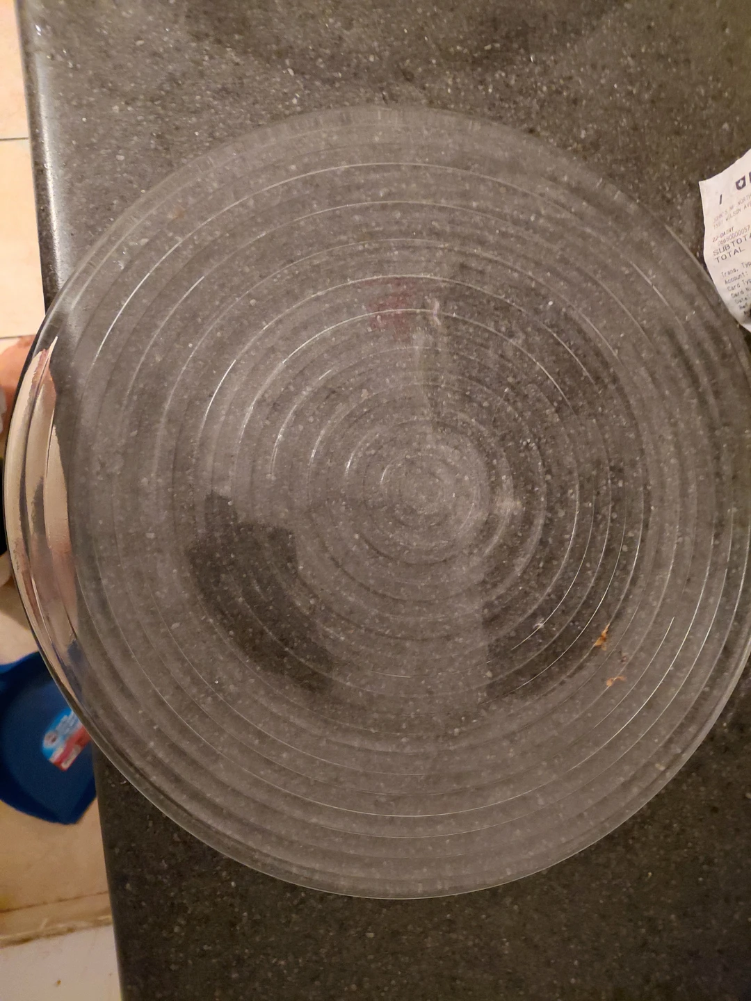 Clear Glass Serving Platter with Leaf Design - photo 3