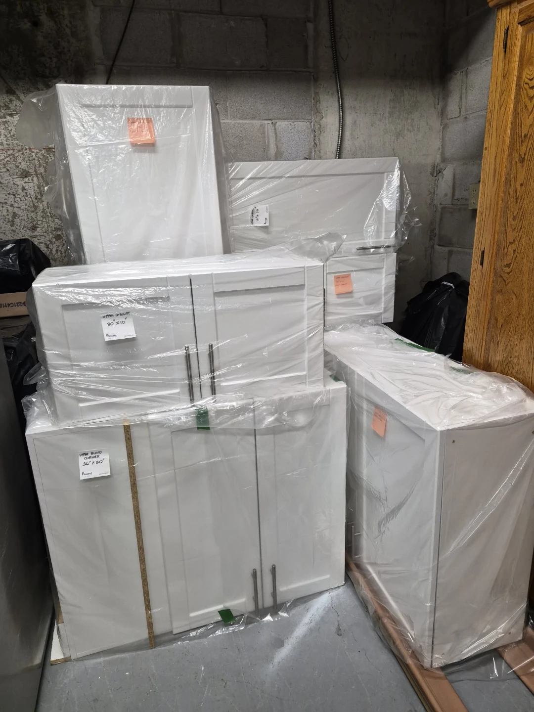 White Shaker Kitchen Cabinets - Various Sizes