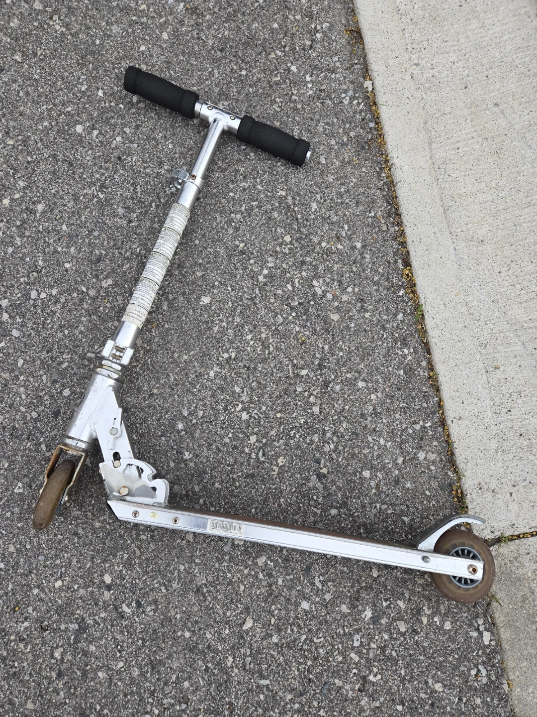 Silver Kick Scooter