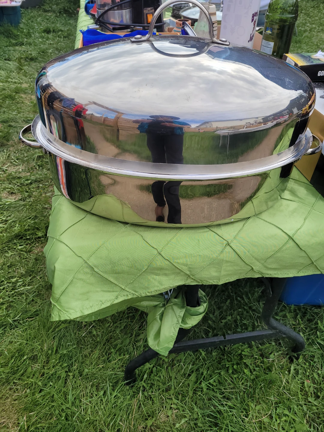 Stainless Steel Oval Roaster Pan with Rack