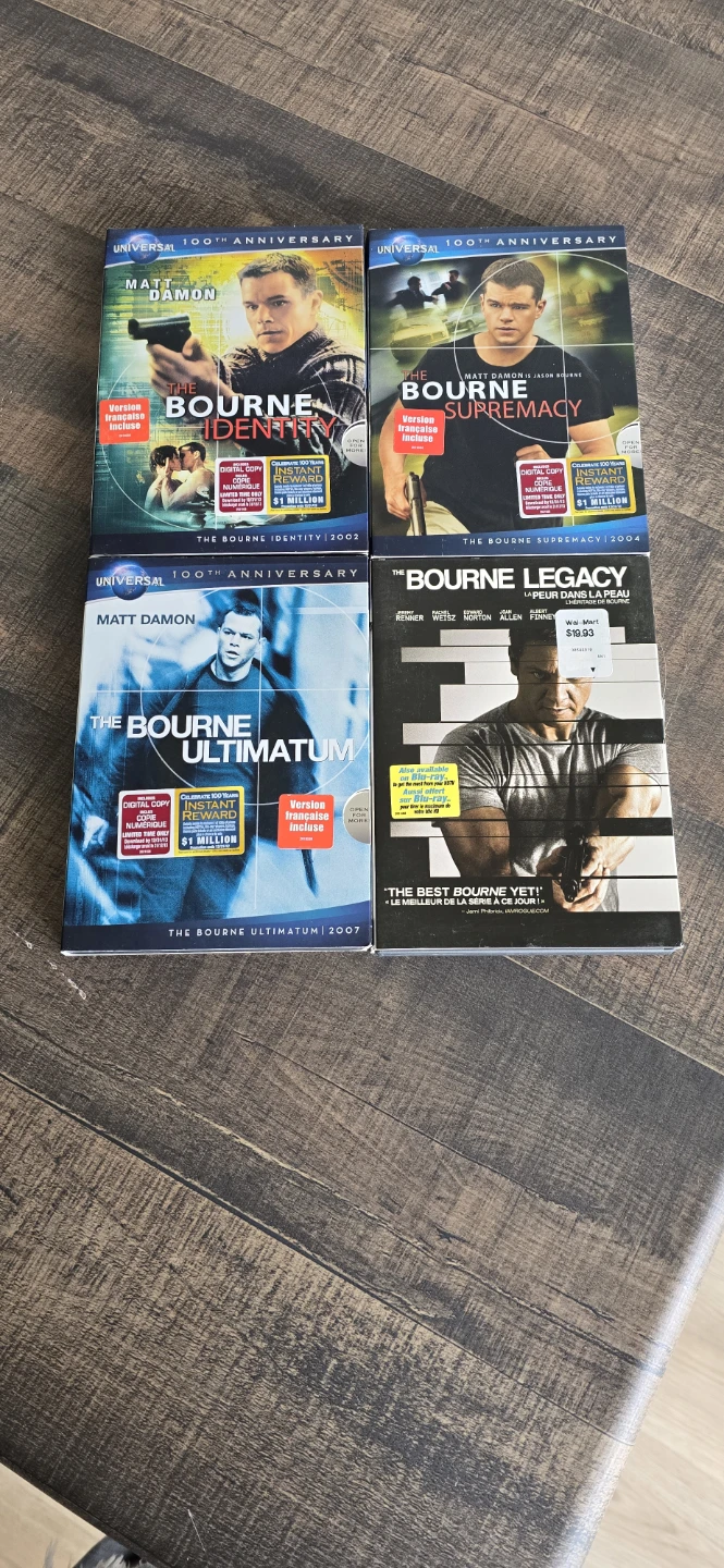 The Bourne Collection DVDs