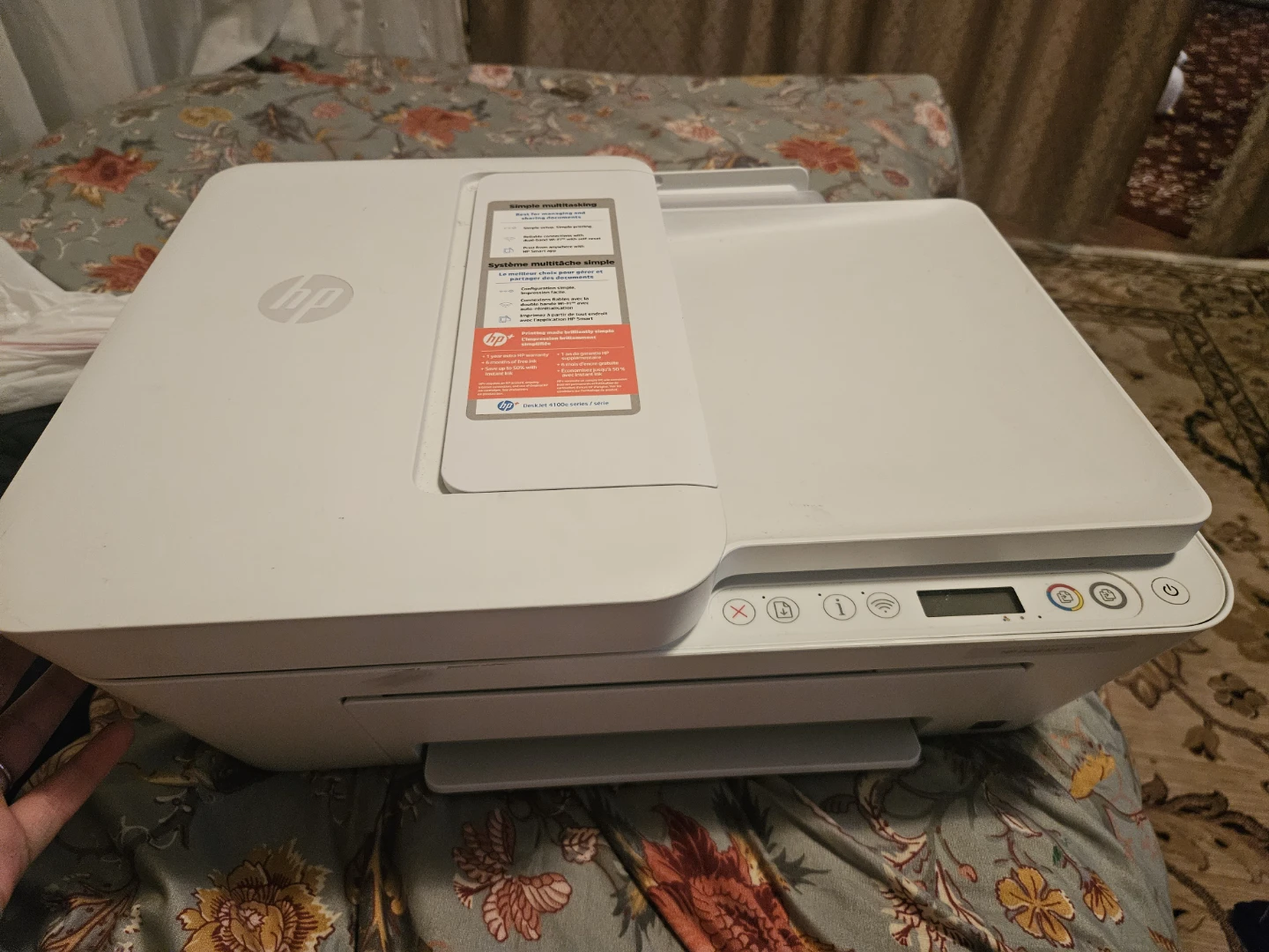 White HP All-in-One Printer