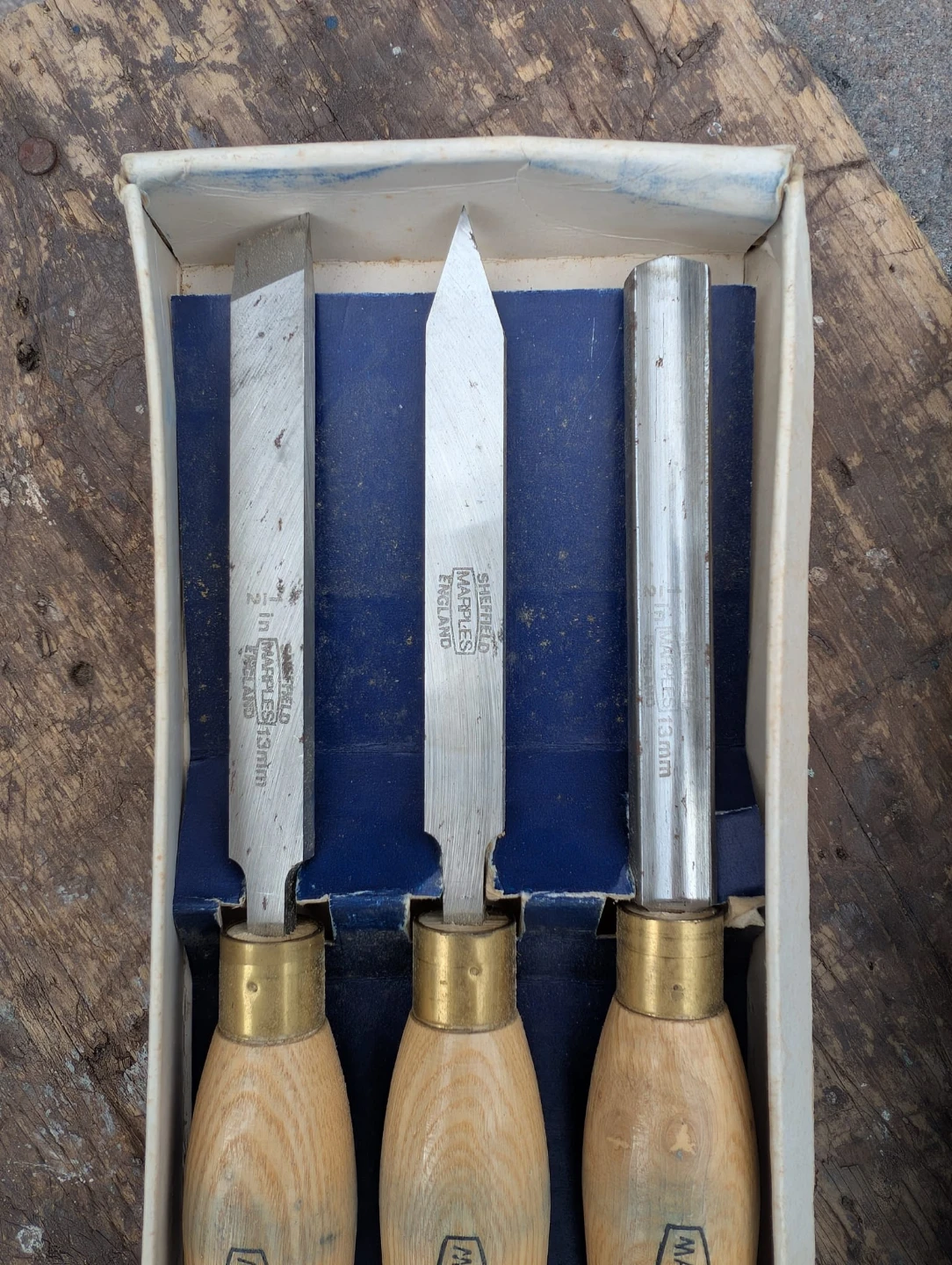 Marples Woodturning Knives Tools Set of 3 - photo 2