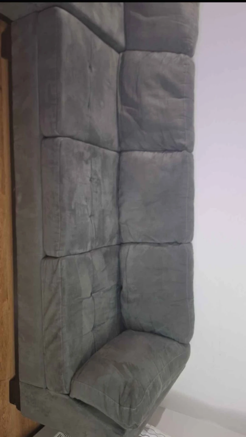 Grey Sectional Sofa with Pull-out Bed - photo 4
