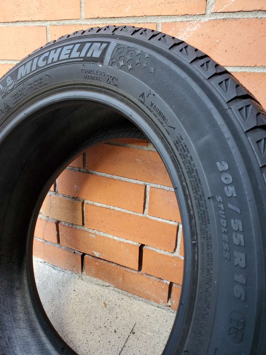 Four 205/55R16 Michelin Winter Tires - photo 5