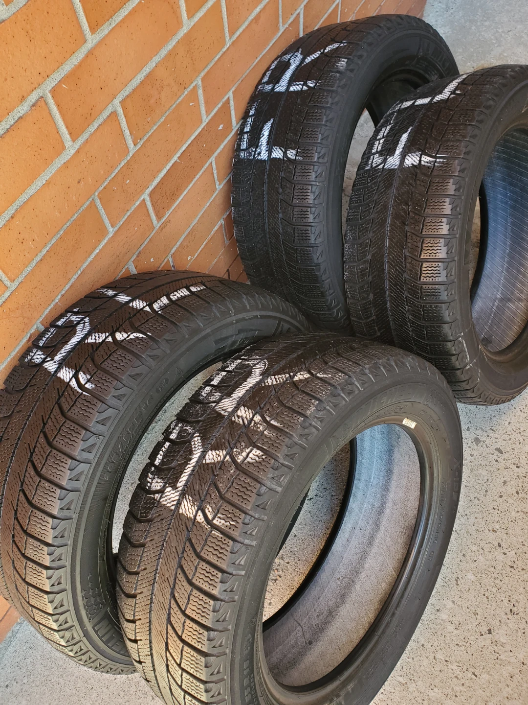 Four 205/55R16 Michelin Winter Tires - photo 3
