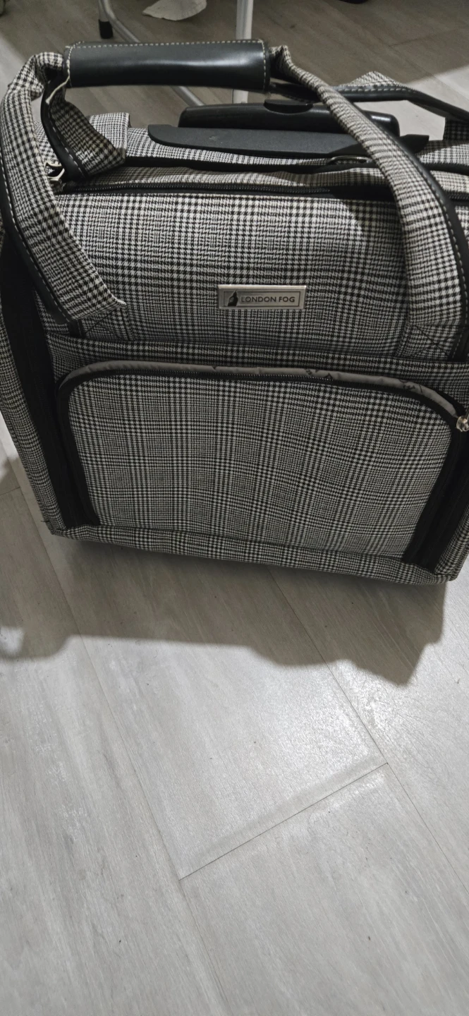 London Fog Plaid Weekender Bag