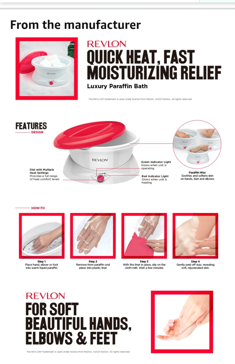 Revlon Paraffin Spa Machine – Excellent Condition - photo 3
