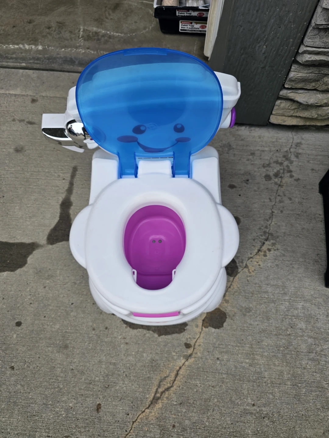 Fisher-Price Learn-to-Flush Potty Training Toilet - photo 3