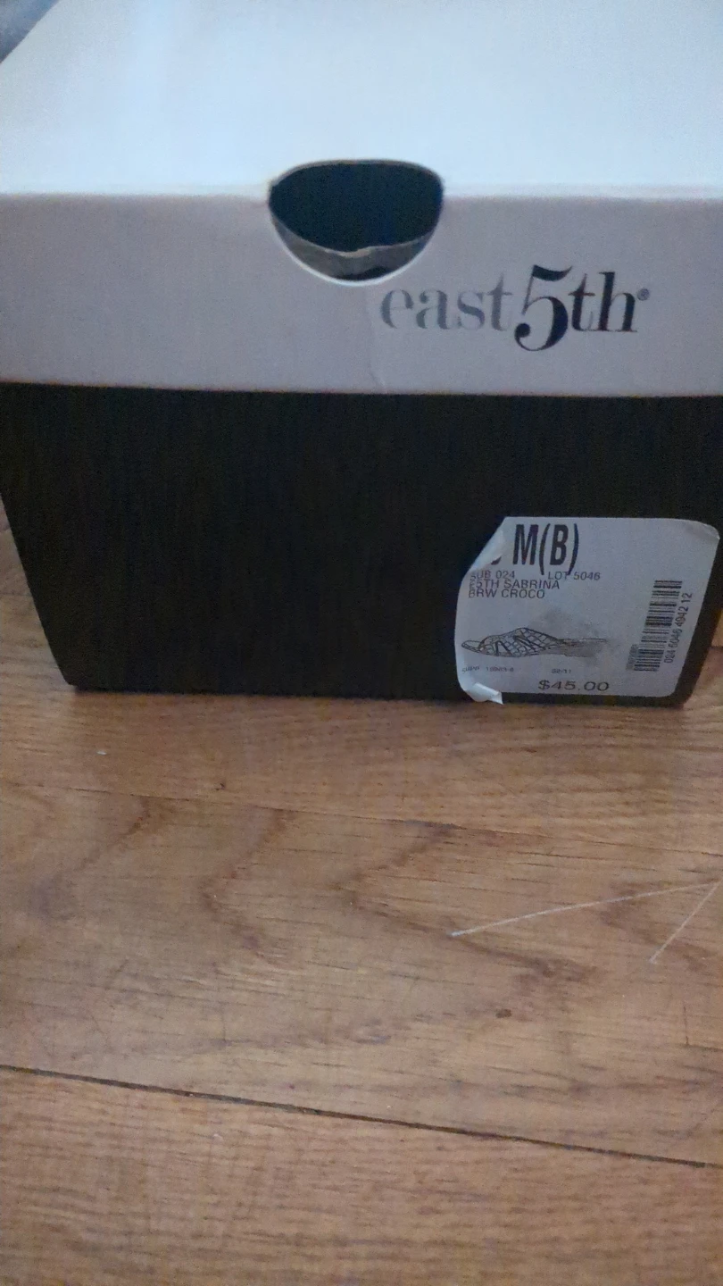 East 5th Sabrina Brown Croc Mules Size 10M - photo 5