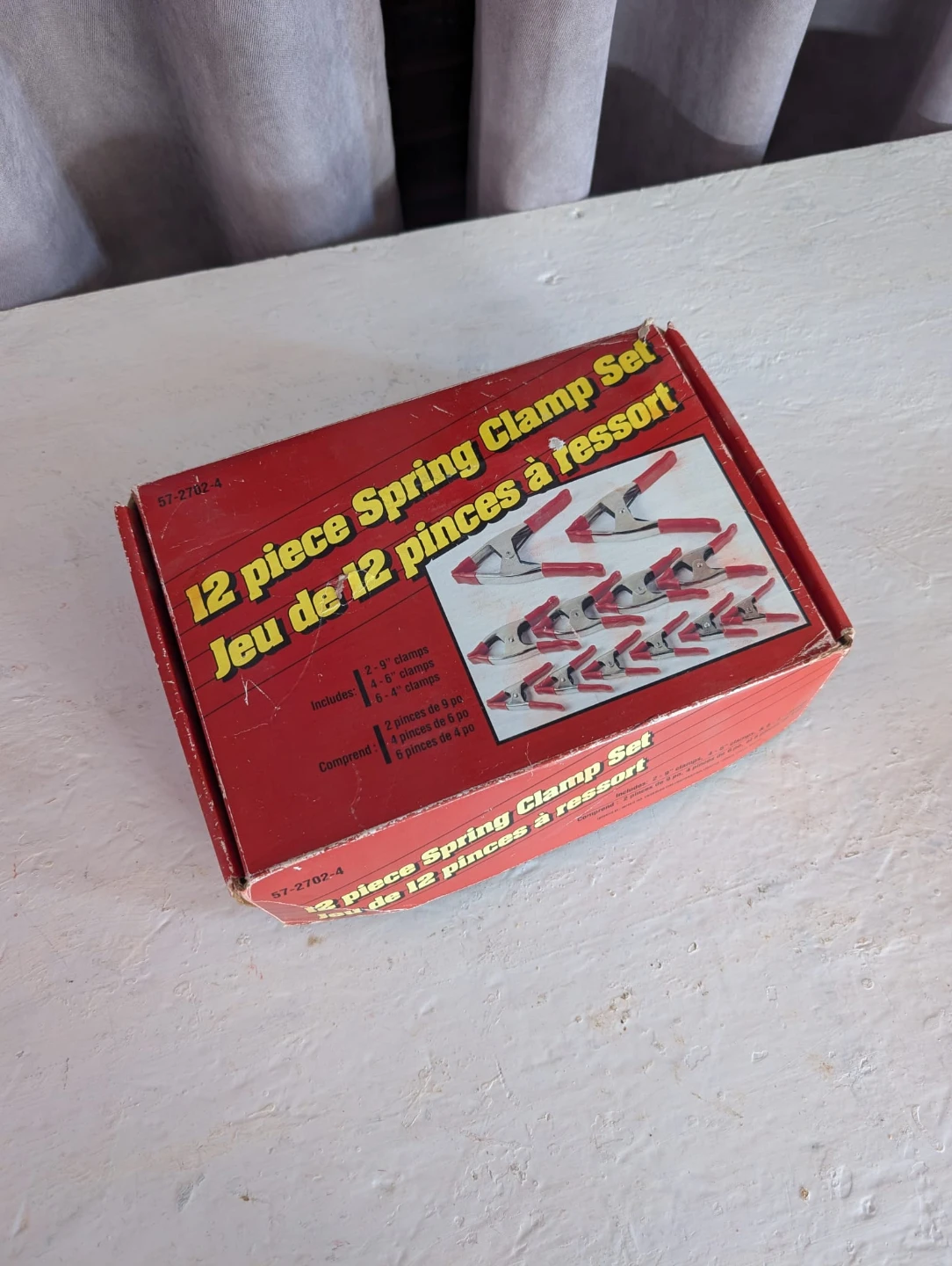 11 Piece Spring Clamp Set with Red Handles - photo 2