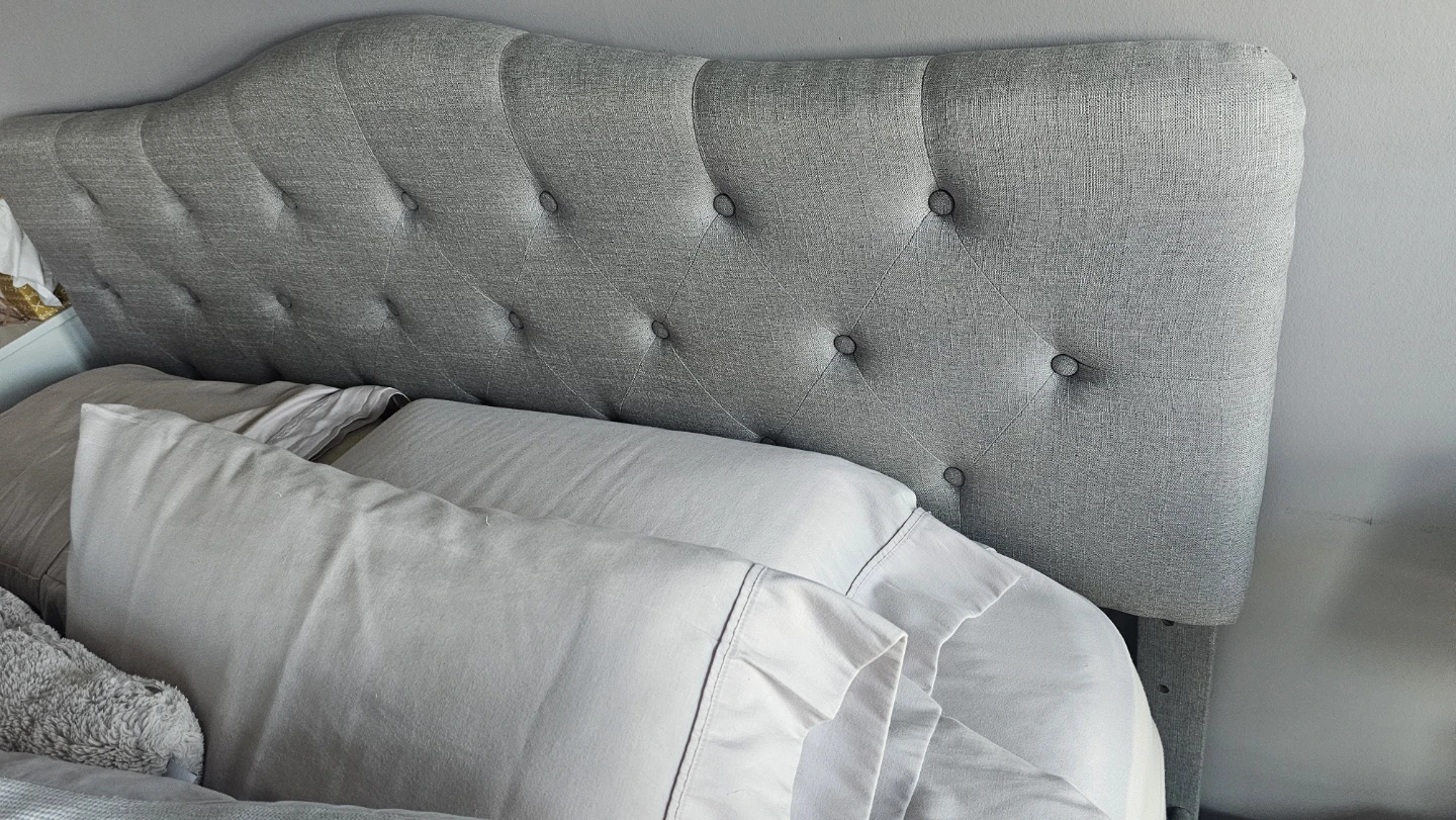 Tufted Headboard Bed Frame and Mattress - photo 5