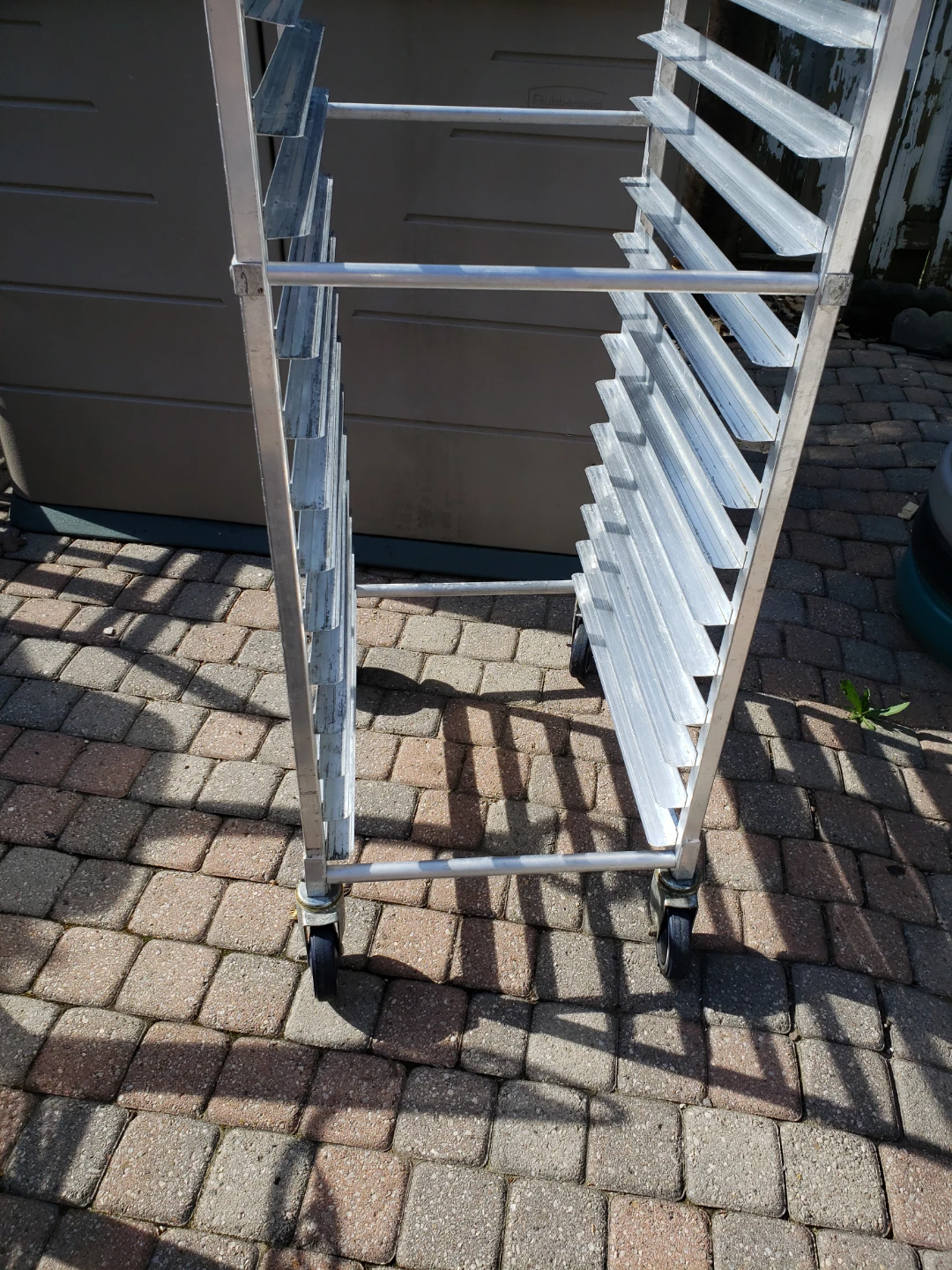 Aluminum Baking Sheet Rack with Wheels - photo 2