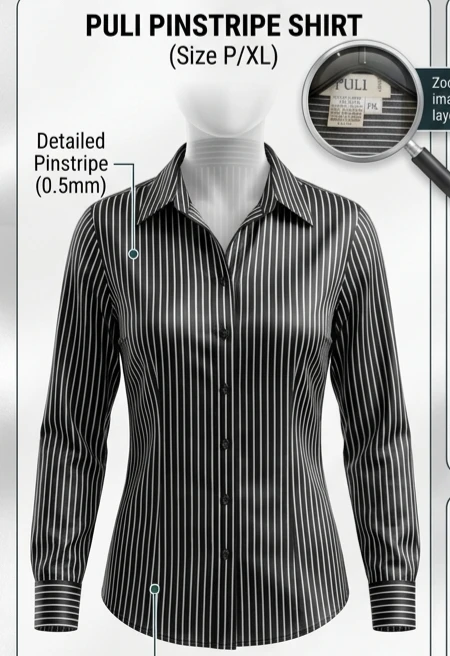 Puli Pinstripe Shirt - P/XL