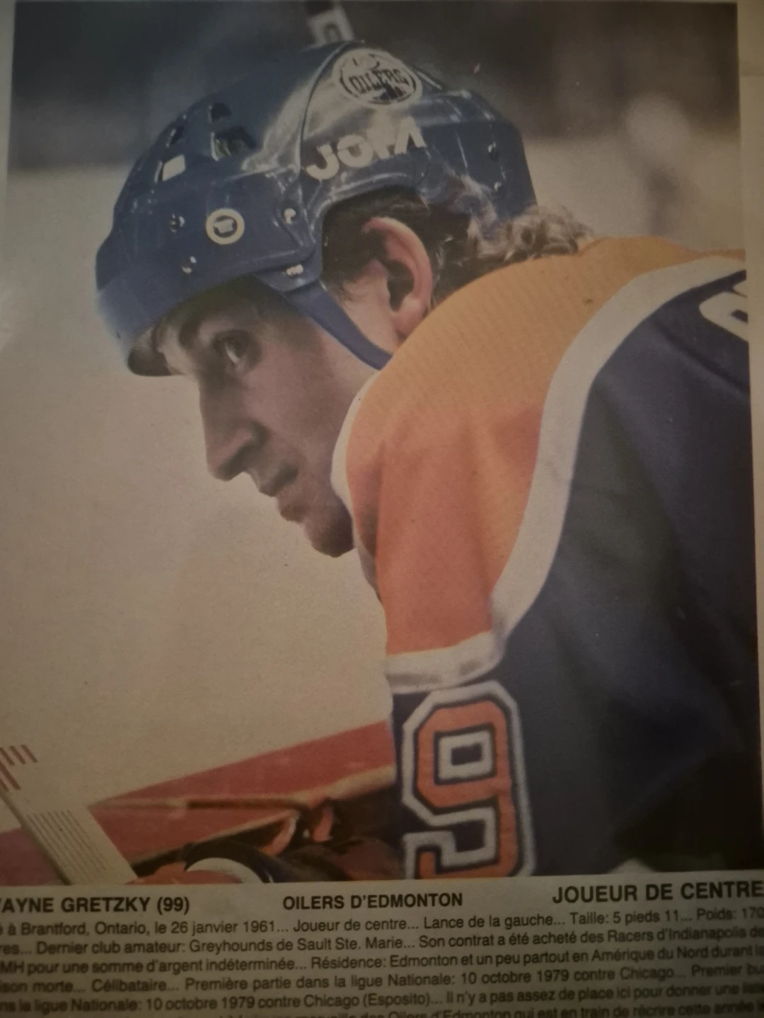 Wayne Gretzky (99) Oilers d'Edmonton