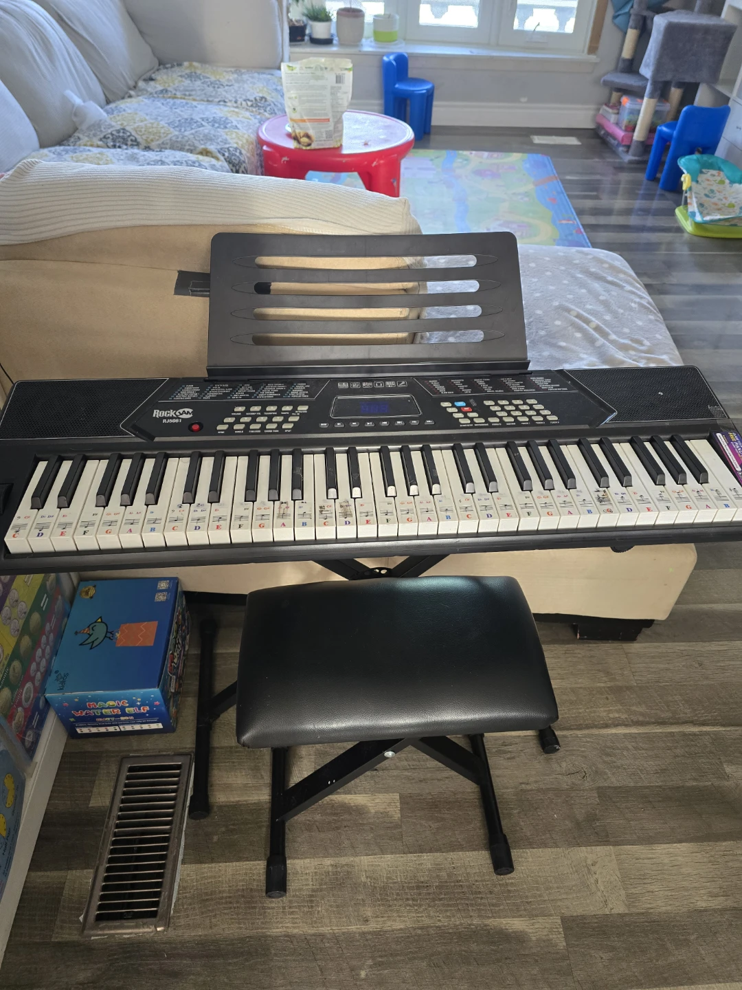 RockJAM Electronic Keyboard with Stand and Bench