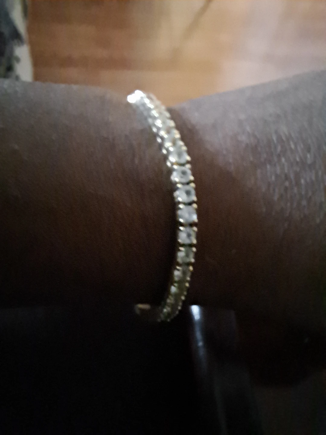 Tennis Bracelet Gold Tone 925 stamp - photo 2
