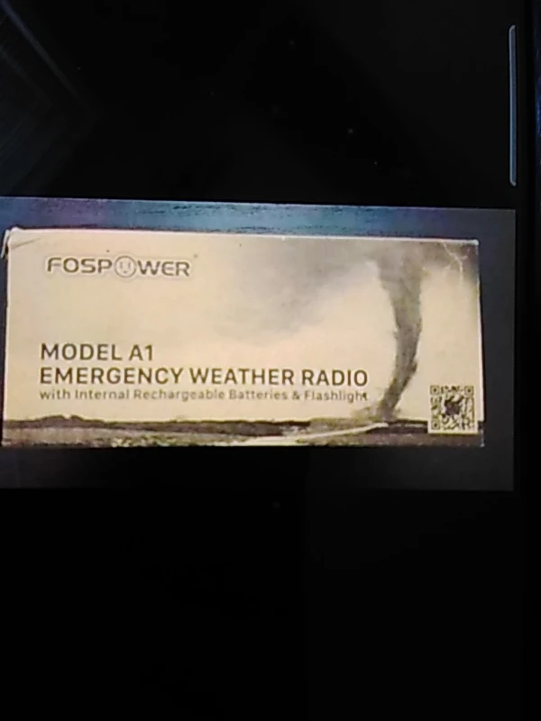 New FosPower Emergency Weather Radio with Solar Crank - photo 5