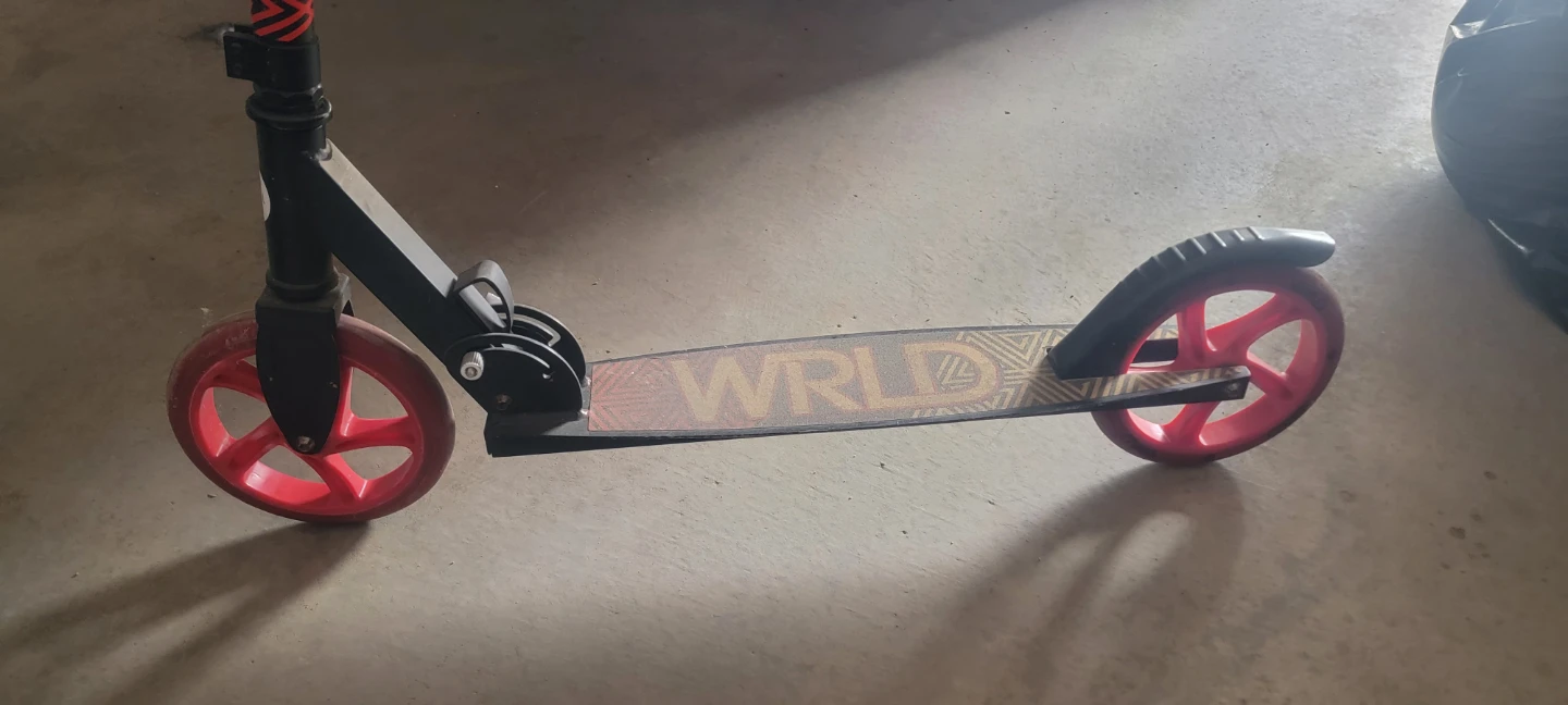 WRLD Folding Scooter with Red Wheels - photo 4