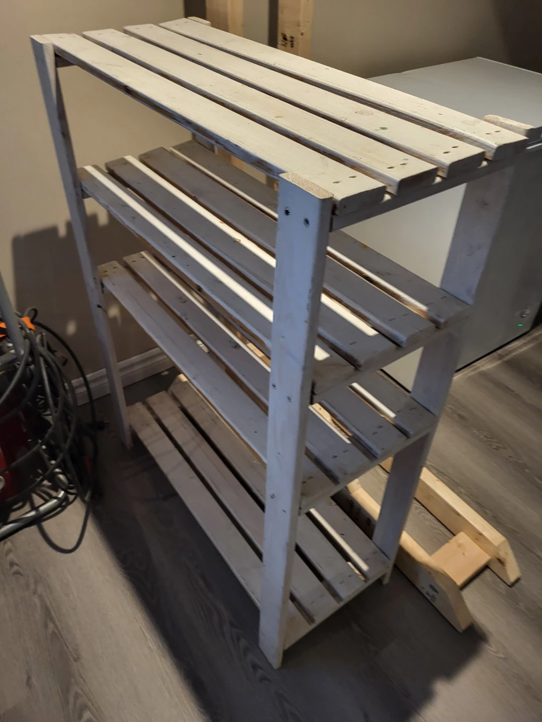 Wooden Shelf Unit Basement, Garage, Shed
