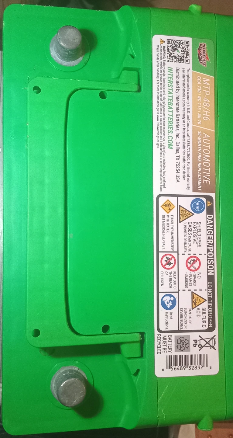 Interstate Gold MTP-48/H6 Car Battery - photo 2
