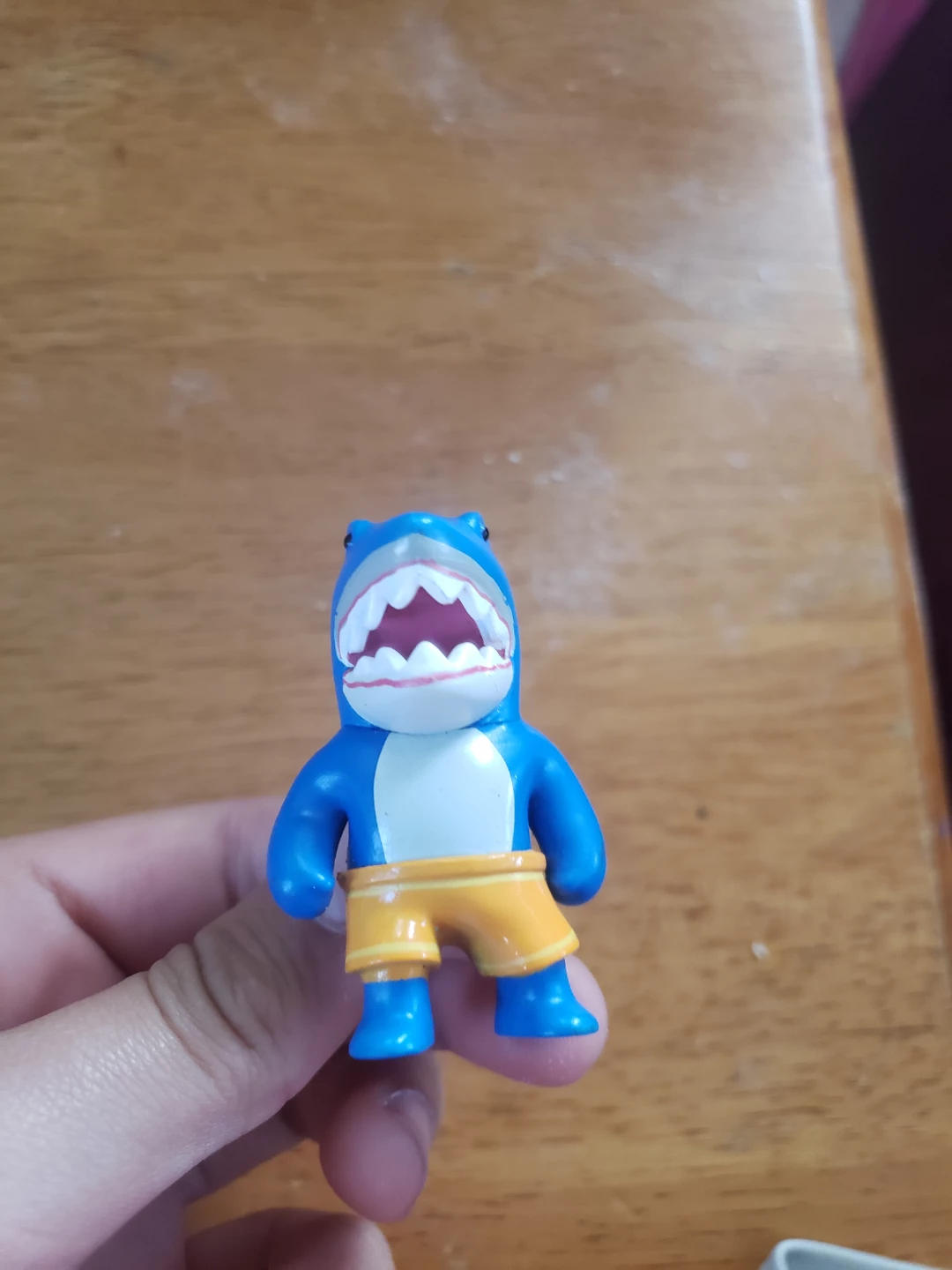 Blue Shark Toy with Yellow Shorts