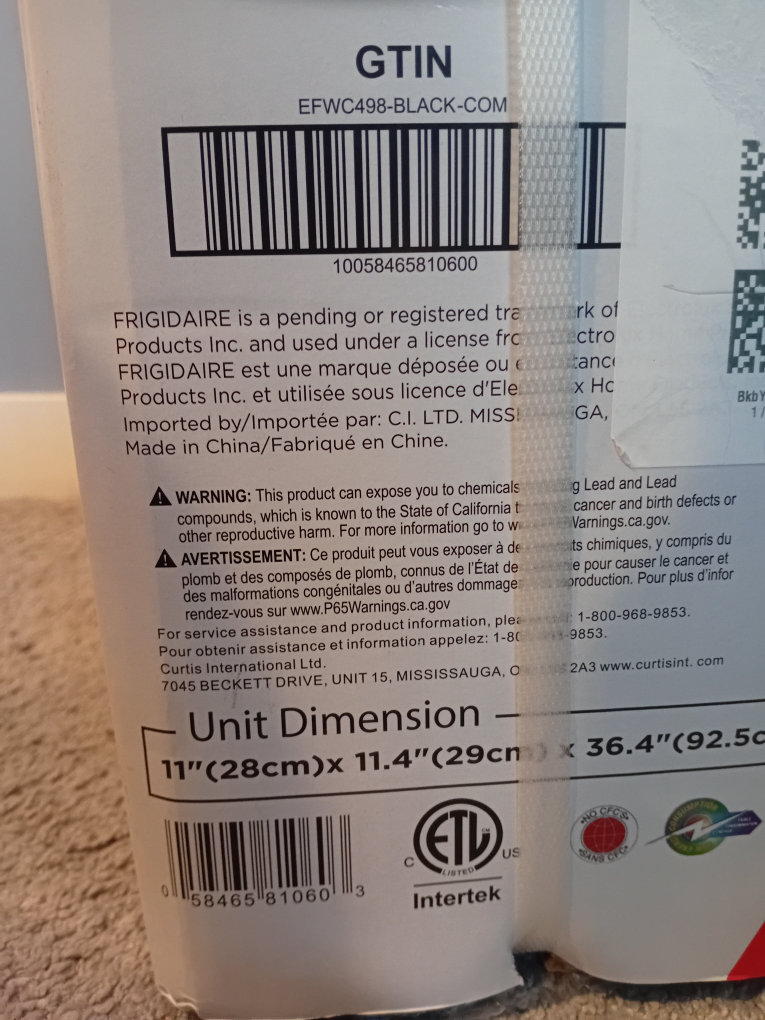 Frigidaire Hot and Cold Water Dispenser - photo 2