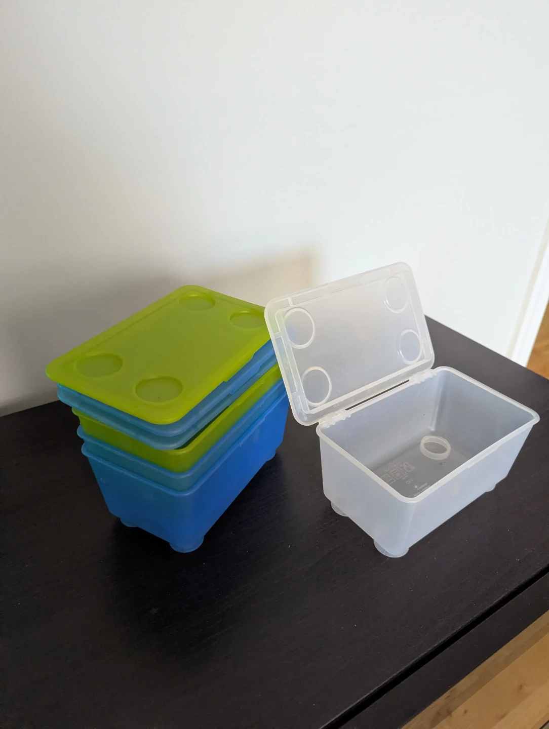 Stackable Storage Containers with Lids - Set of 4