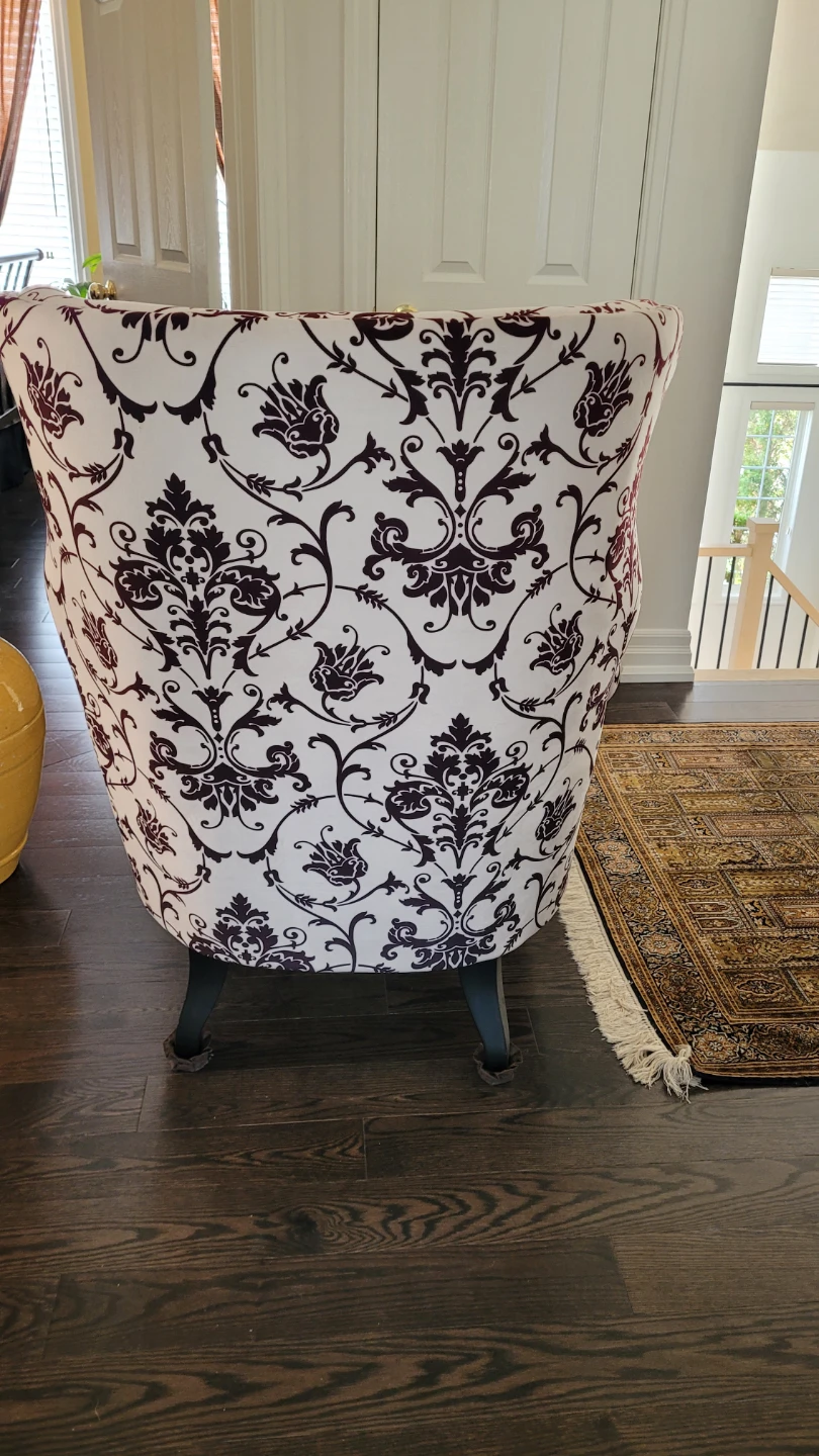 Accent Armchair with Damask Pattern - photo 2